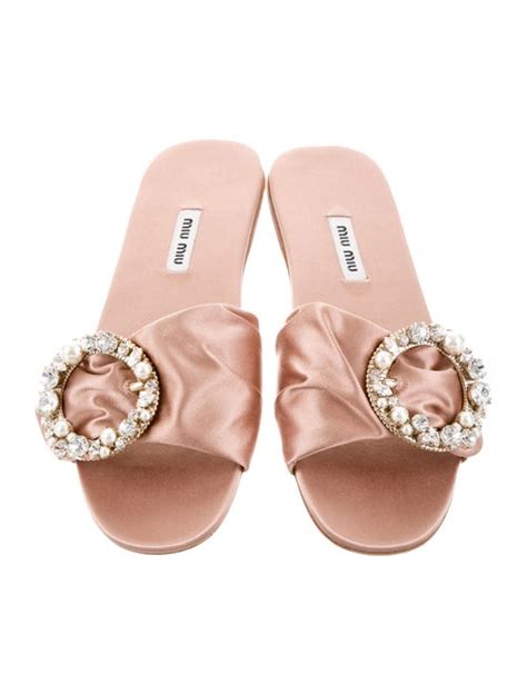 miu miu lyn fur slides|Women's Miu Miu Slide Sandals .